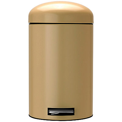 Brabantia Retro Pedal Bin, Almond, 12L Brabantia Retro Pedal Bin, Almond, 12L